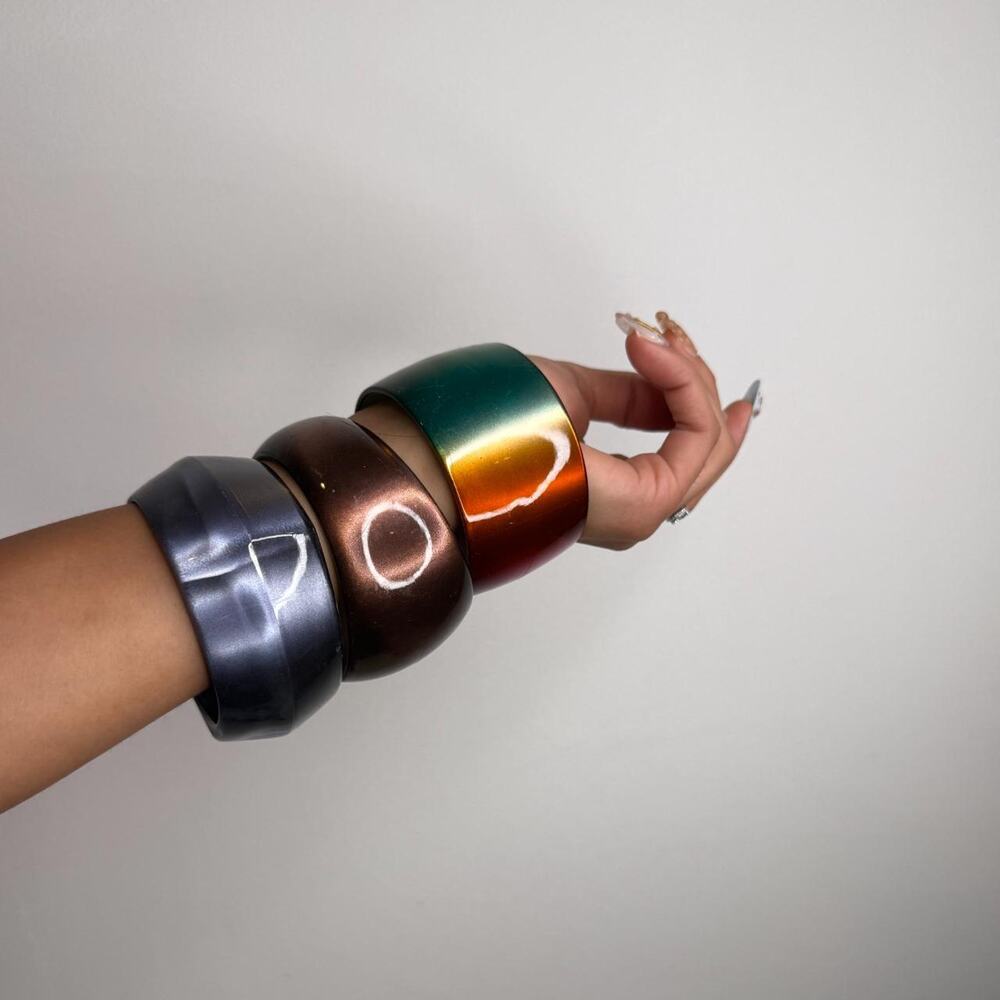 Multicolor set of 3 bangles